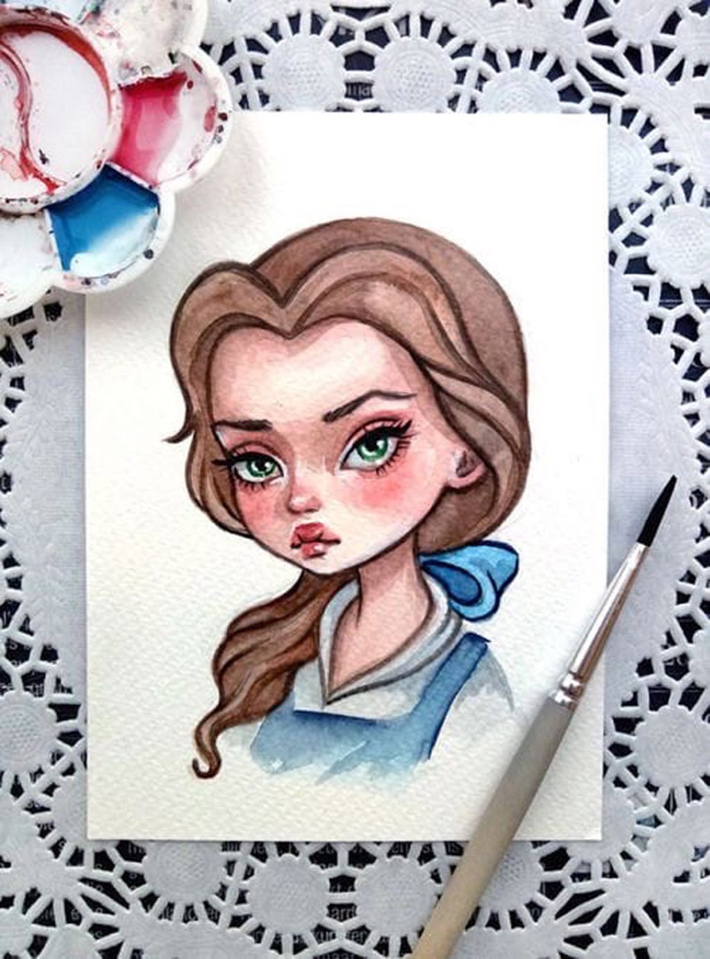 Стиль рисования Дисней Ариель