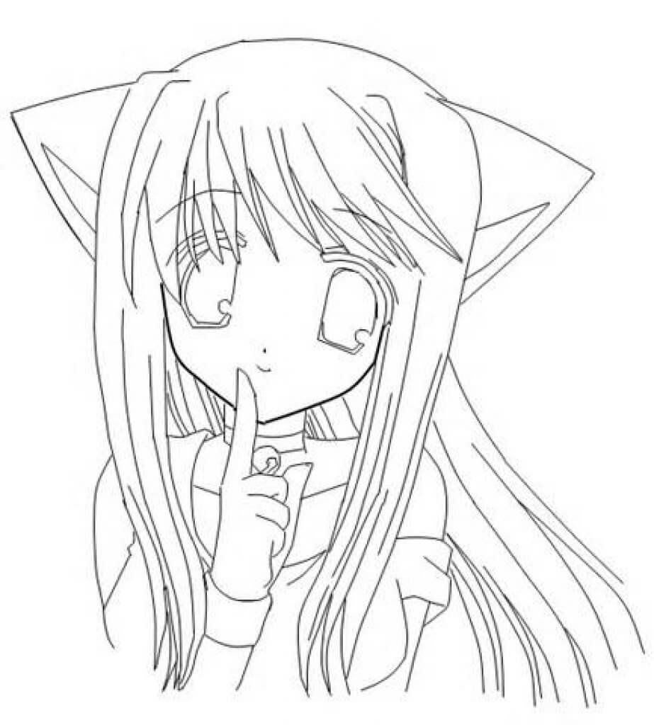 Крутые рисунки аниме девушек для срисовки