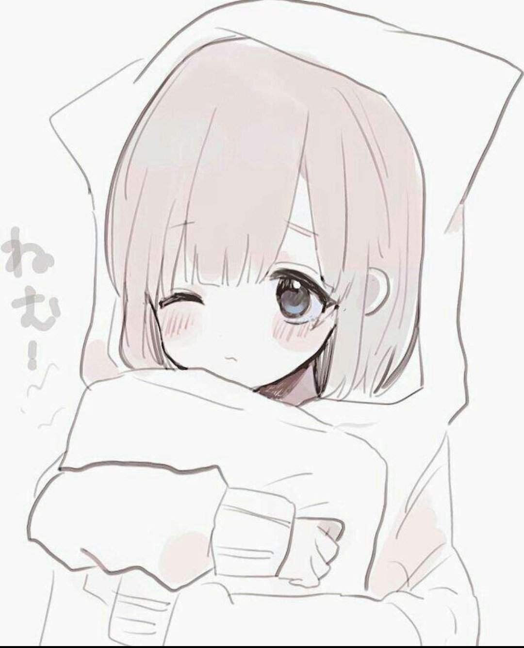 Рисунки для срисовки девочки аниме легко