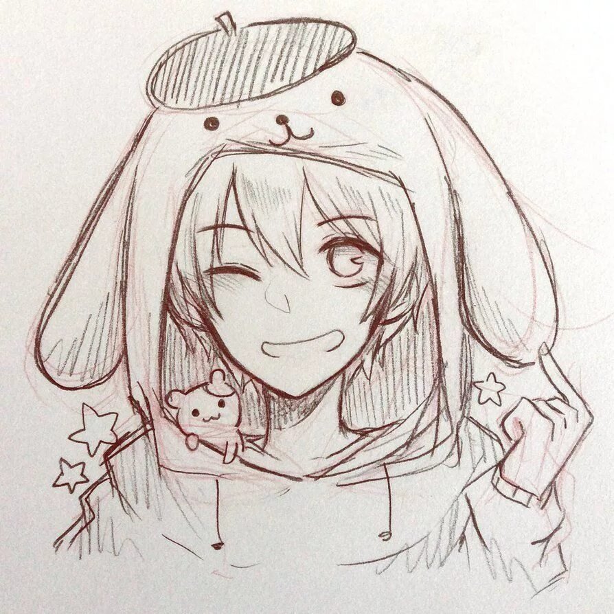 Аниме мальчики для срисовки