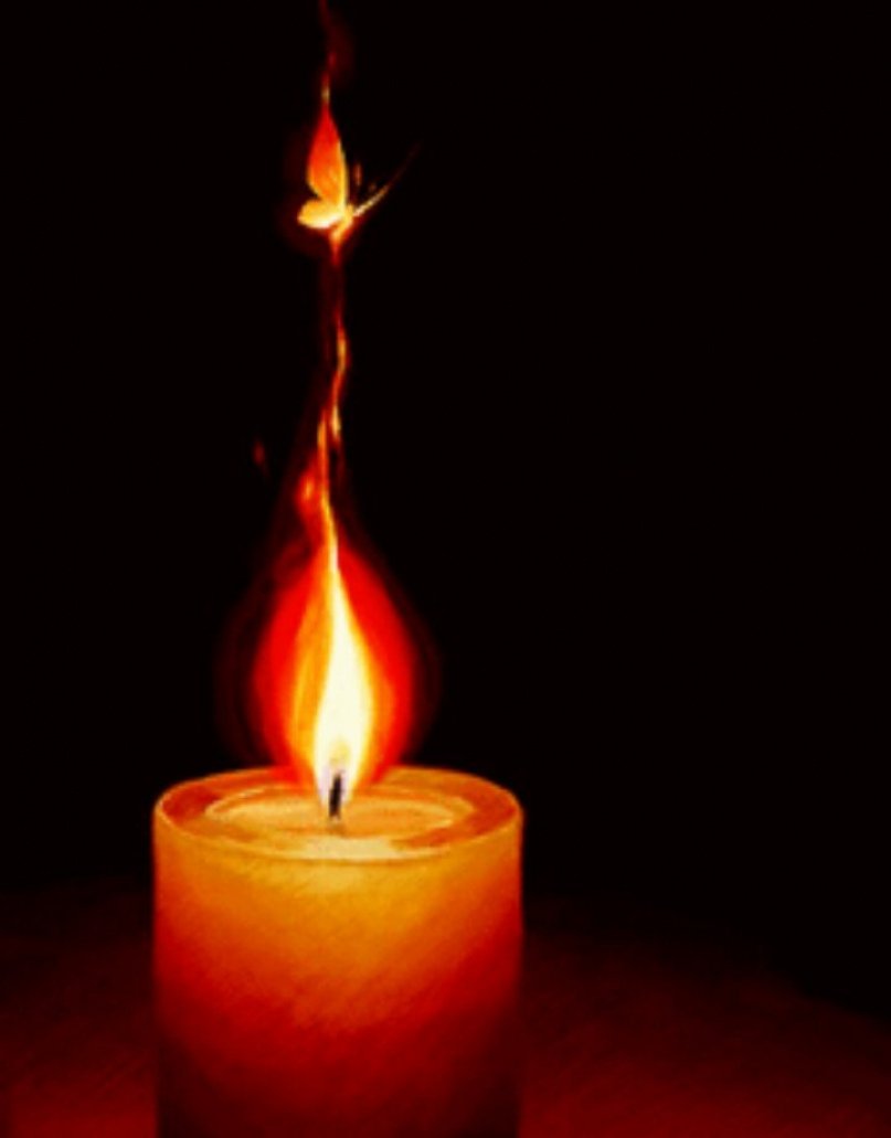 Свечка цветок