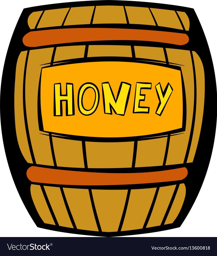 Бочонок меда вектор