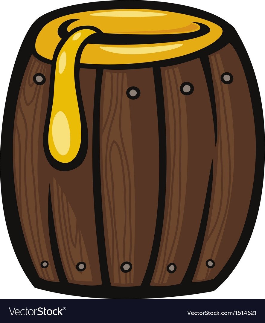 Бочка меда мультяшная