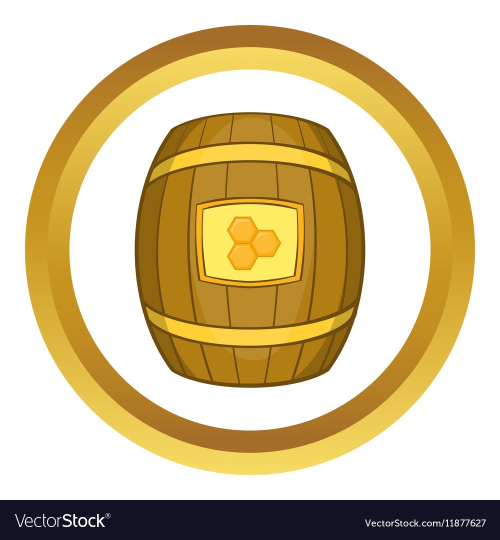 Бочонок меда вектор