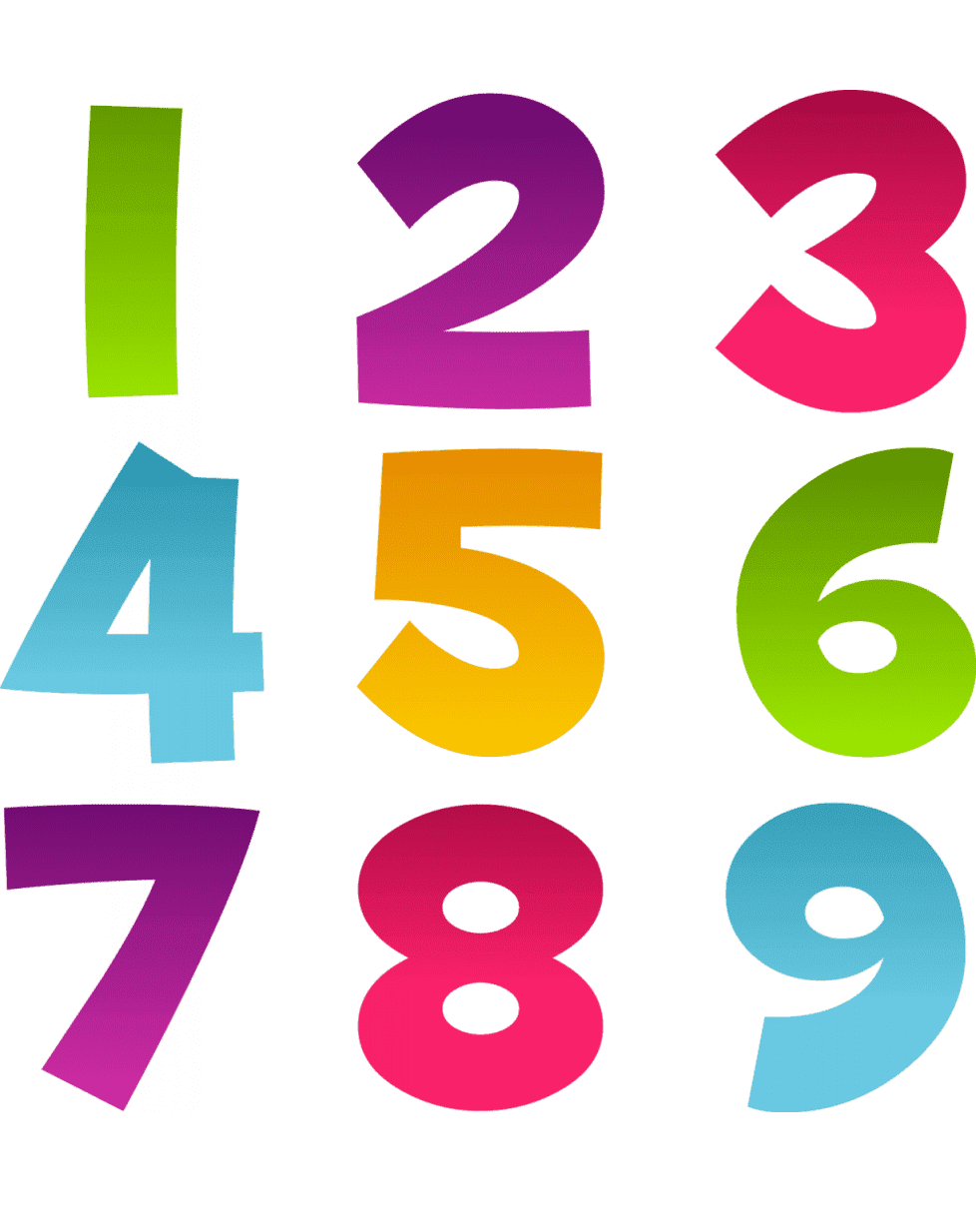 Цифры картинки для презентации