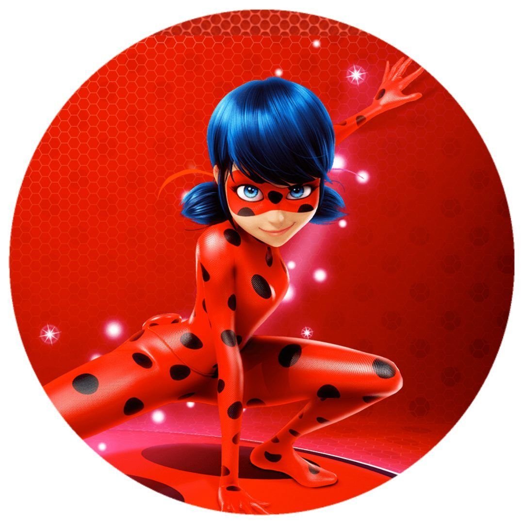 Леди баг вафельная