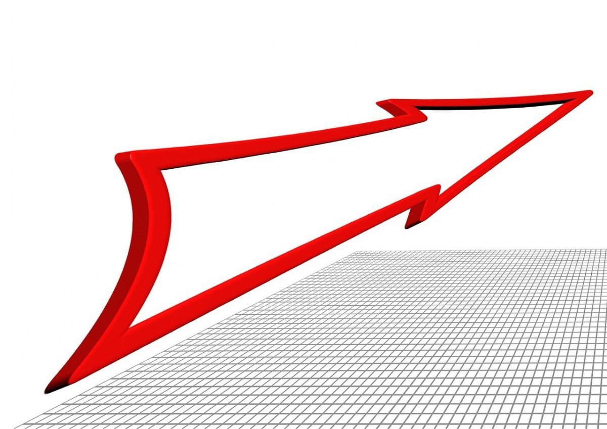 Розовая стрелка