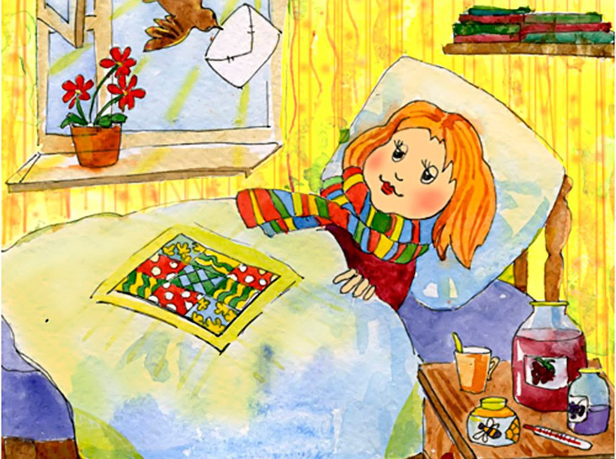 Ленивая женщина на диване