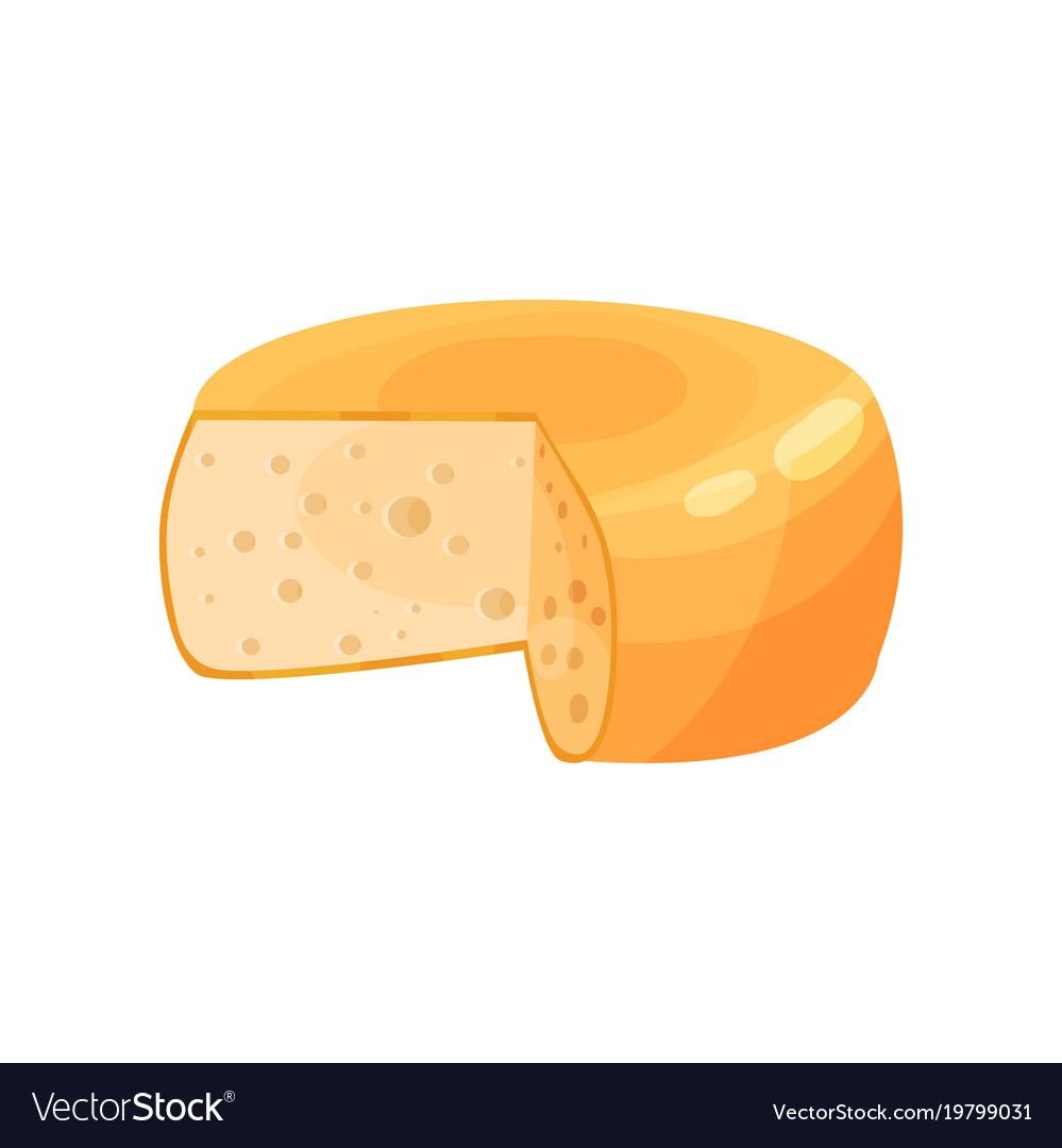 Головка сыра вектор