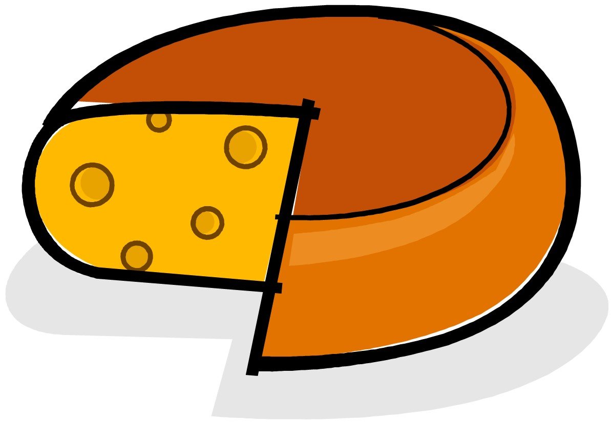 Иллюстрация головки сыра вектор