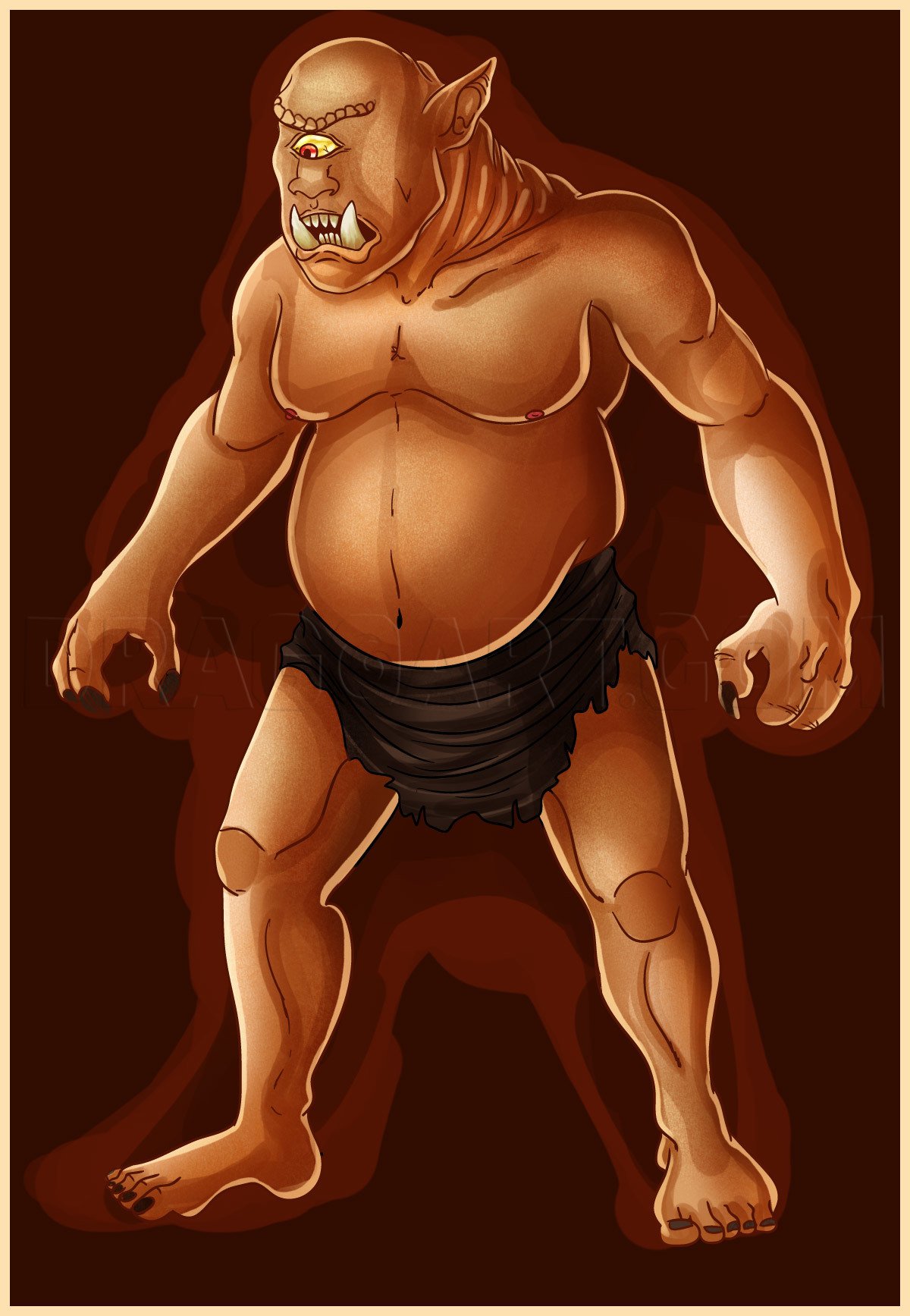 Циклоп карандашом