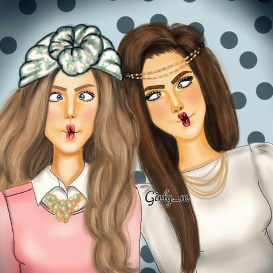 Девушки в нарисованных купальниках