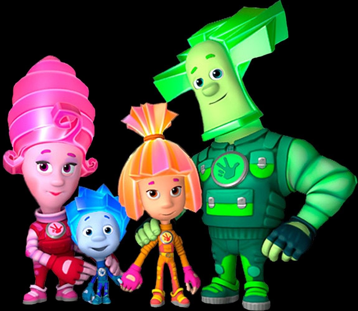 Фиксики Симка Нолик Папус и Мася