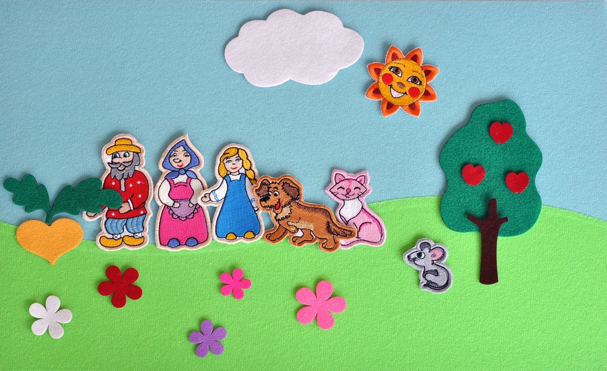 Кукольный театр фланелиографе