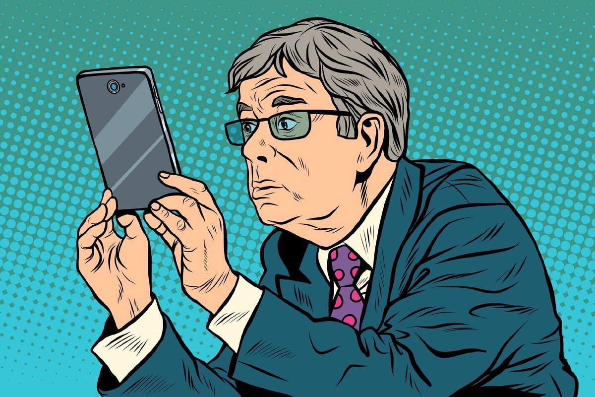 Люди в смартфонах арт