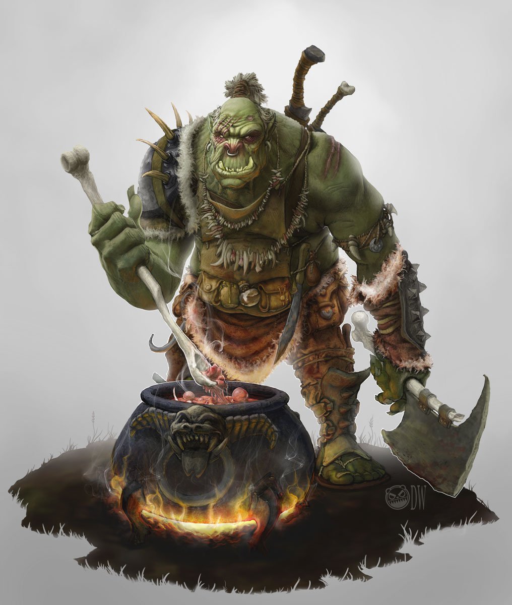 Вархаммер орк Гоблин Тролль