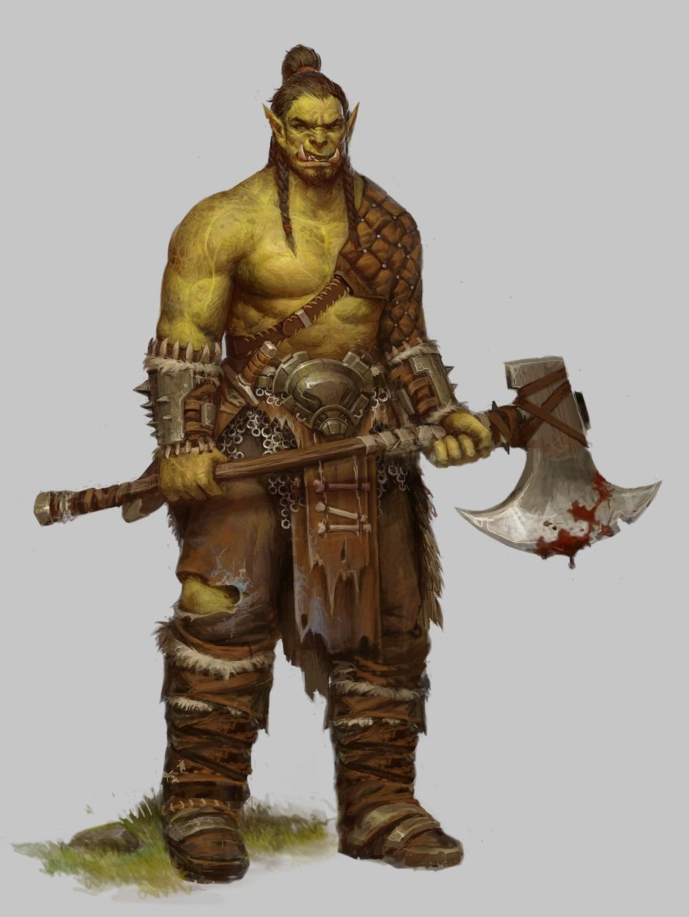 ДНД 5 полуорк варвар