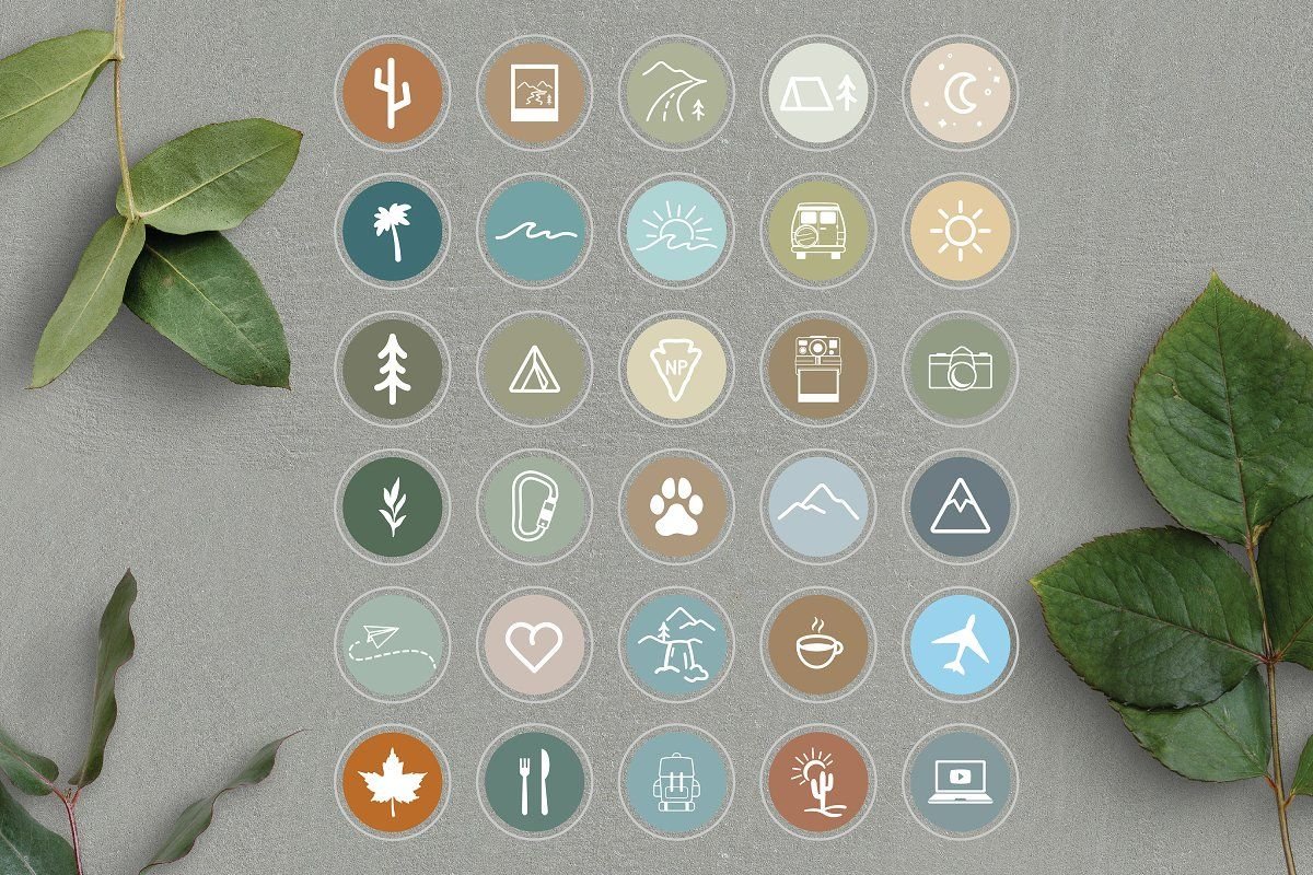 Дизайн иконок для инстаграмма