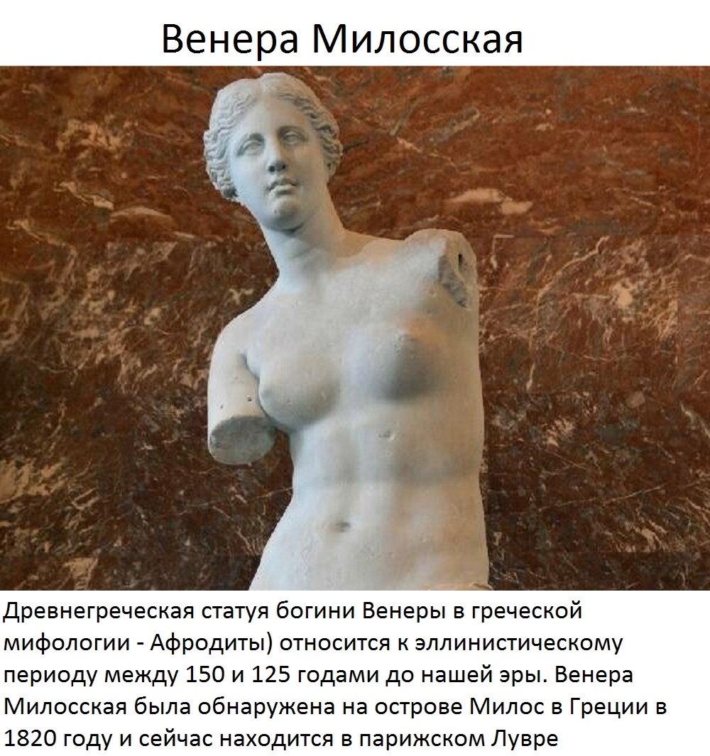 Венера Милосская скульптура Лувр