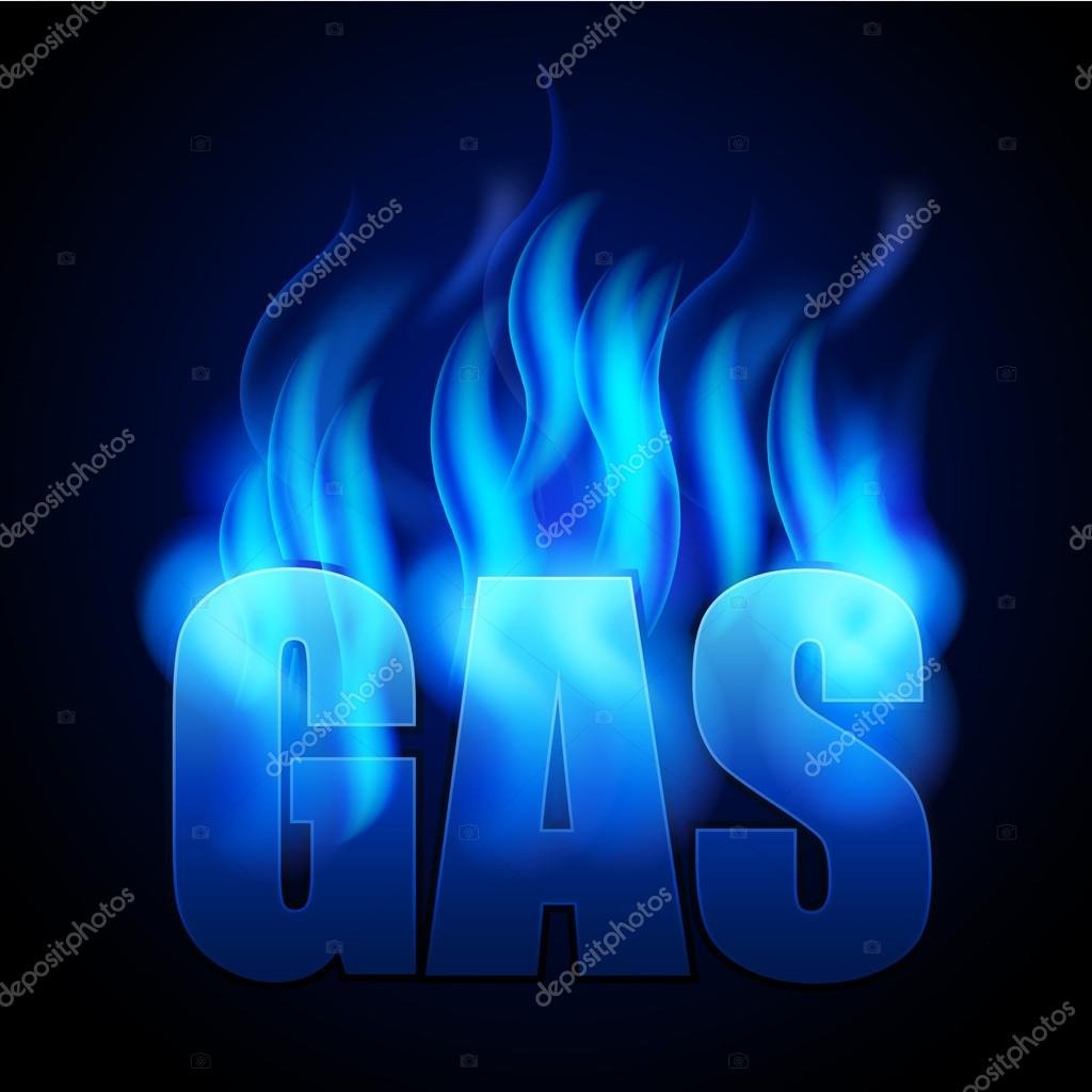 Blue Gas Flare