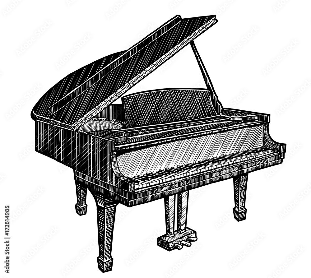 Пианино рисунок