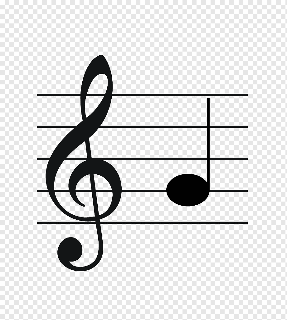 Нота фа на нотном стане картинка