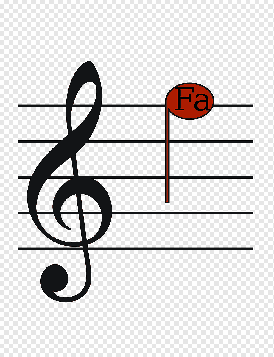 Нота соль на нотном стане