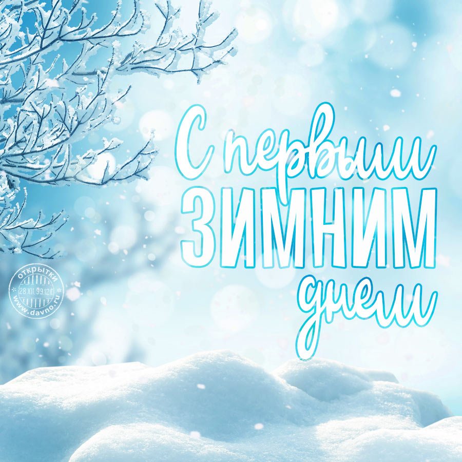 Варежки в снегу