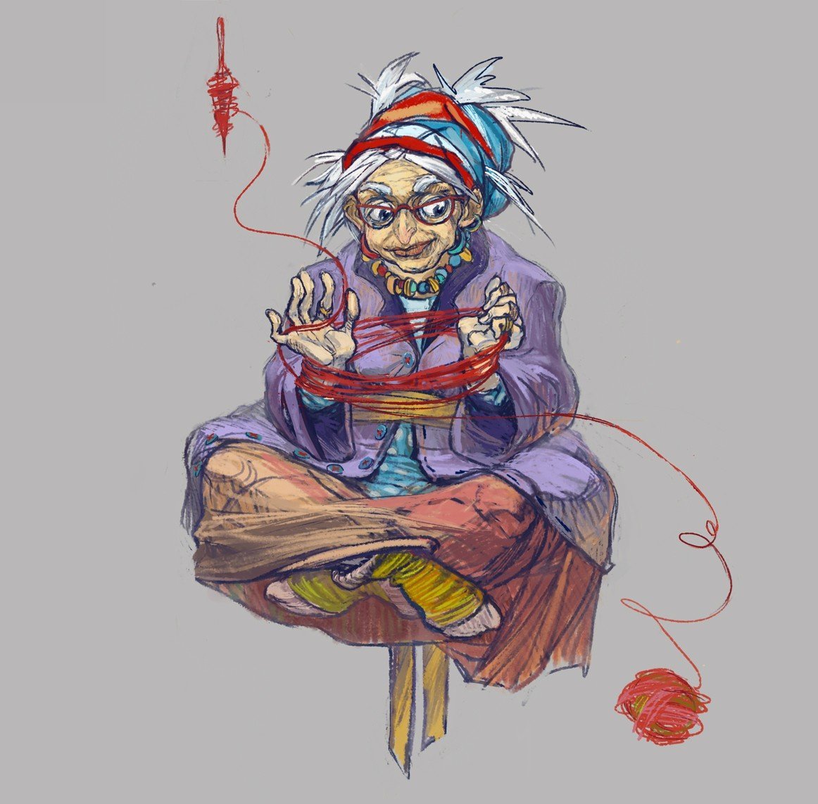 Бабушка для детей на прозрачном фоне