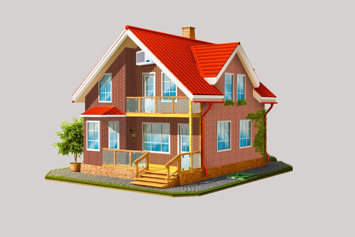 Домик рисунок