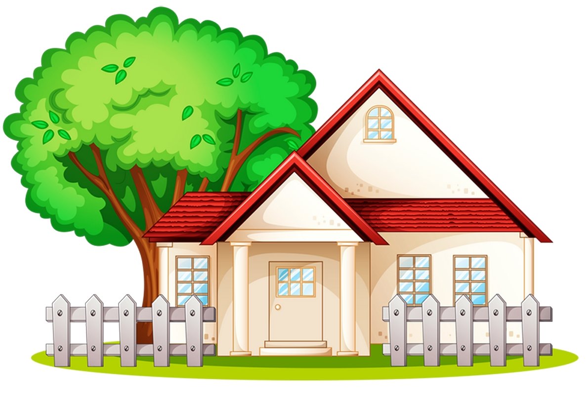 Домик на прозрачном фоне