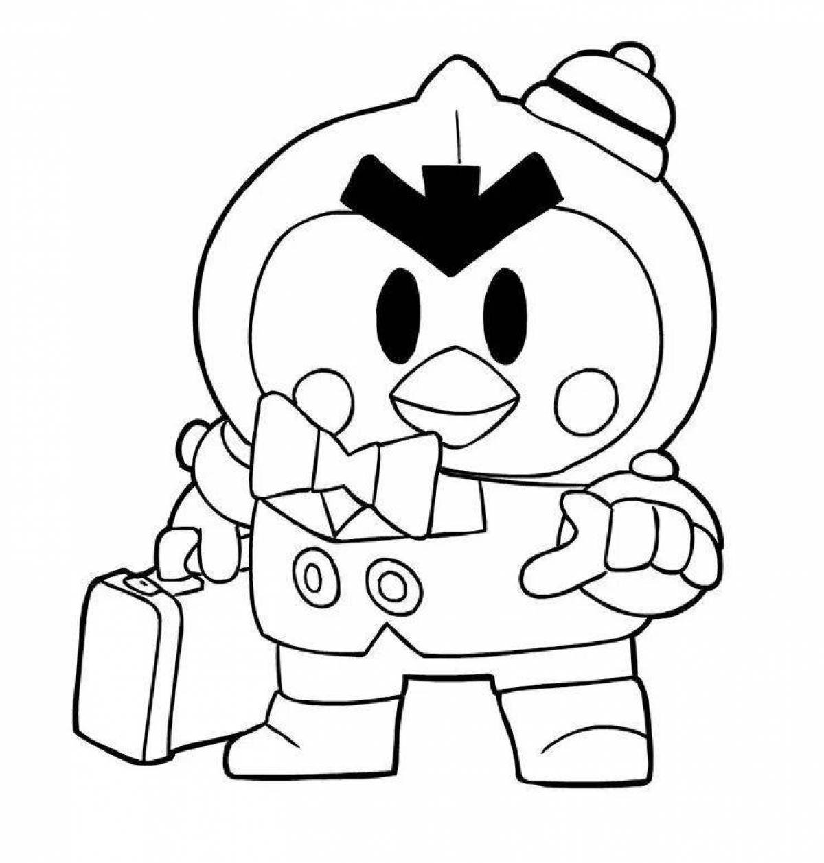 Brawl Stars раскраска Мистер пи