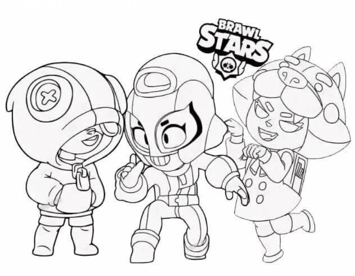 Раскраска Браво старс Леон