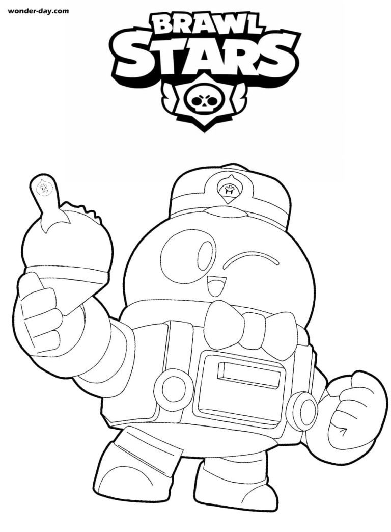 Раскраска БРАВЛ старс Лу