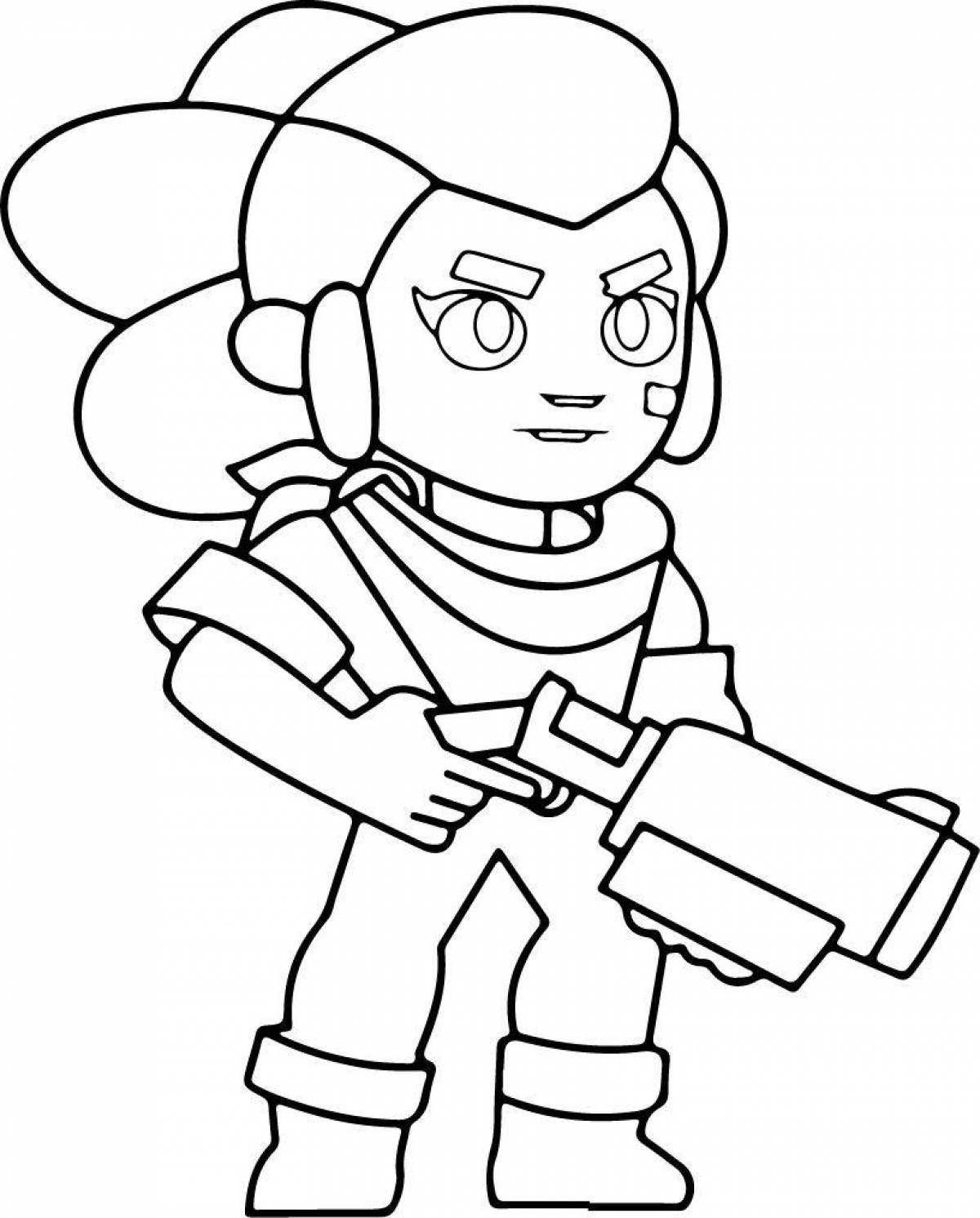 Раскраска Браво старс Шелли