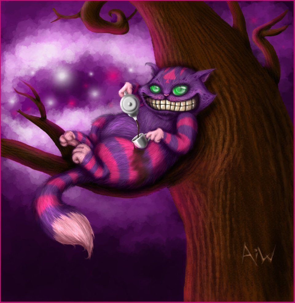 Чеширский кот из Алисы в Зазеркалье