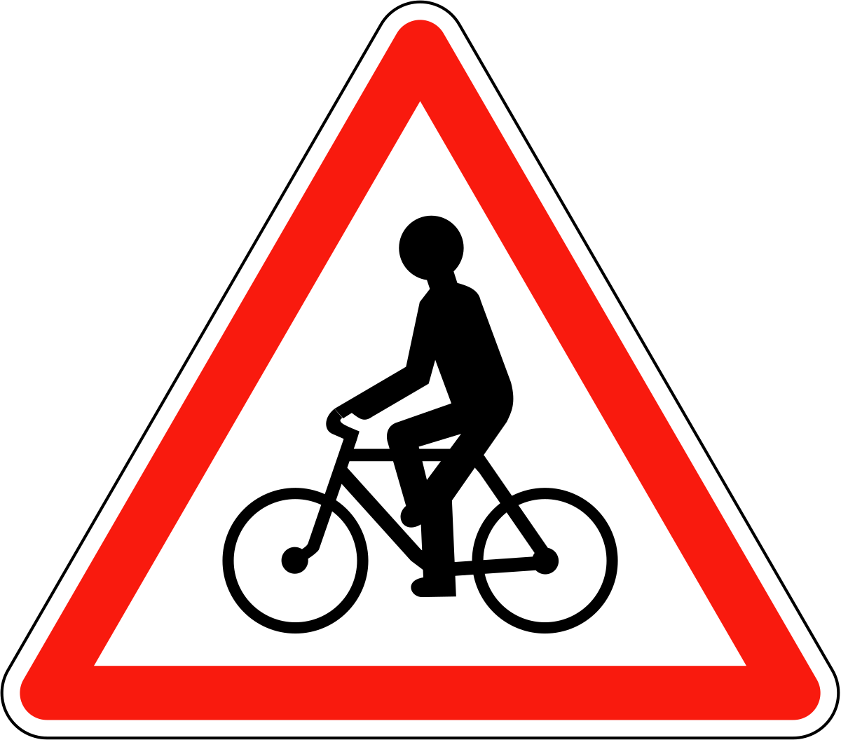 Знак пешеходная и велосипедная дорожка