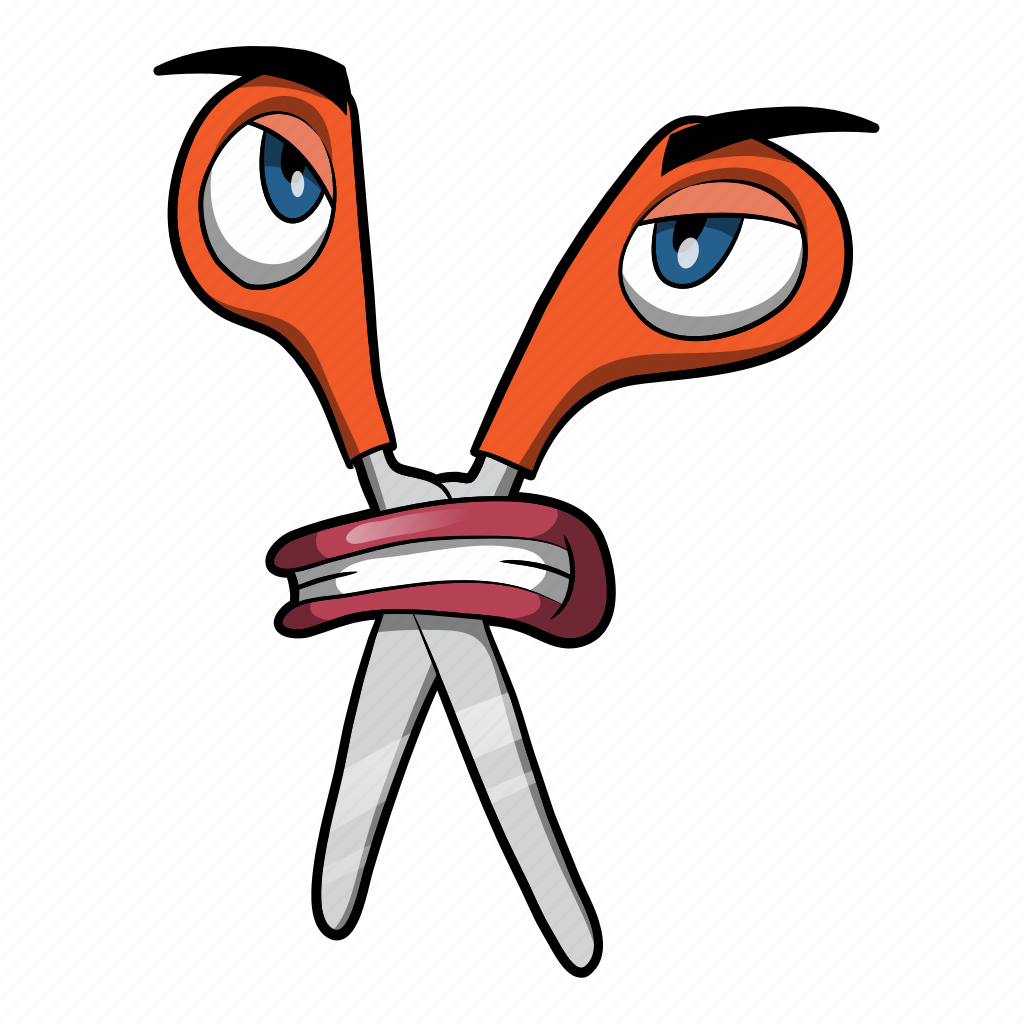 Ножницы мультяшное