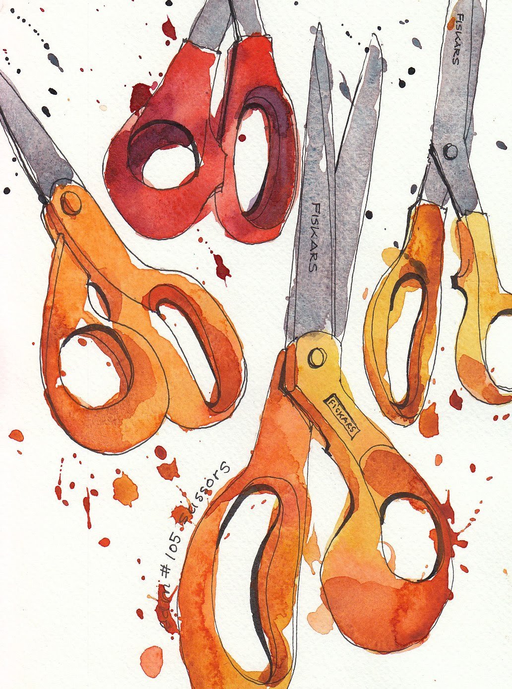 Ножницы стилизация