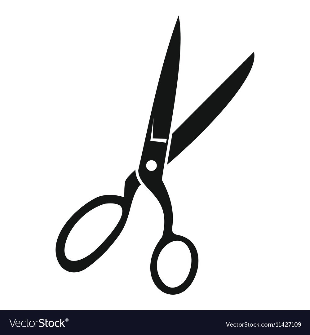 Ножницы портновские силуэт