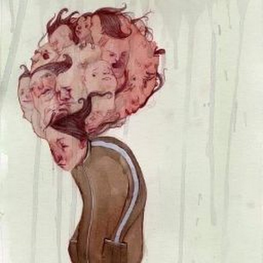 Запутанные мысли в голове