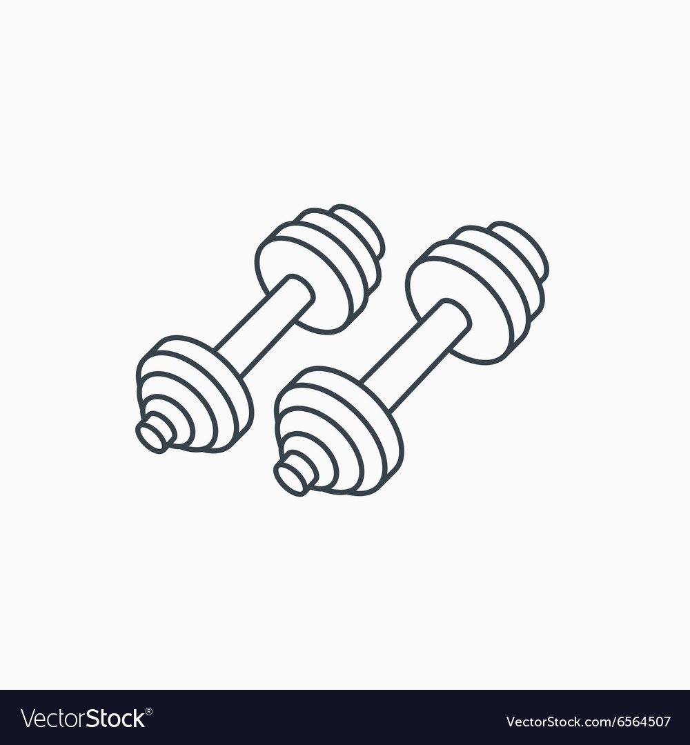 Гантель черно белая