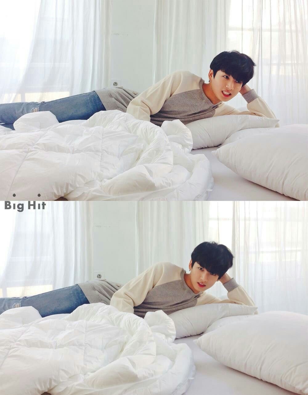 БТС Юнги в кровати