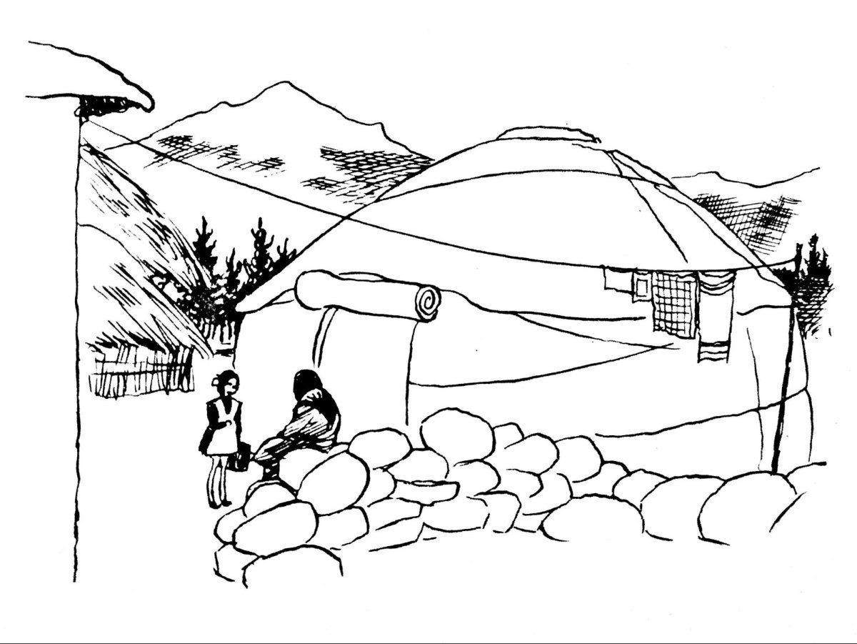 Буква Юла юбка юрта