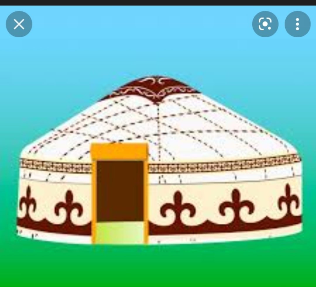 Юрта раскраска