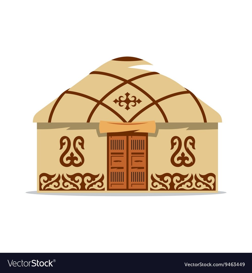 Индейский вигвам на белом фоне