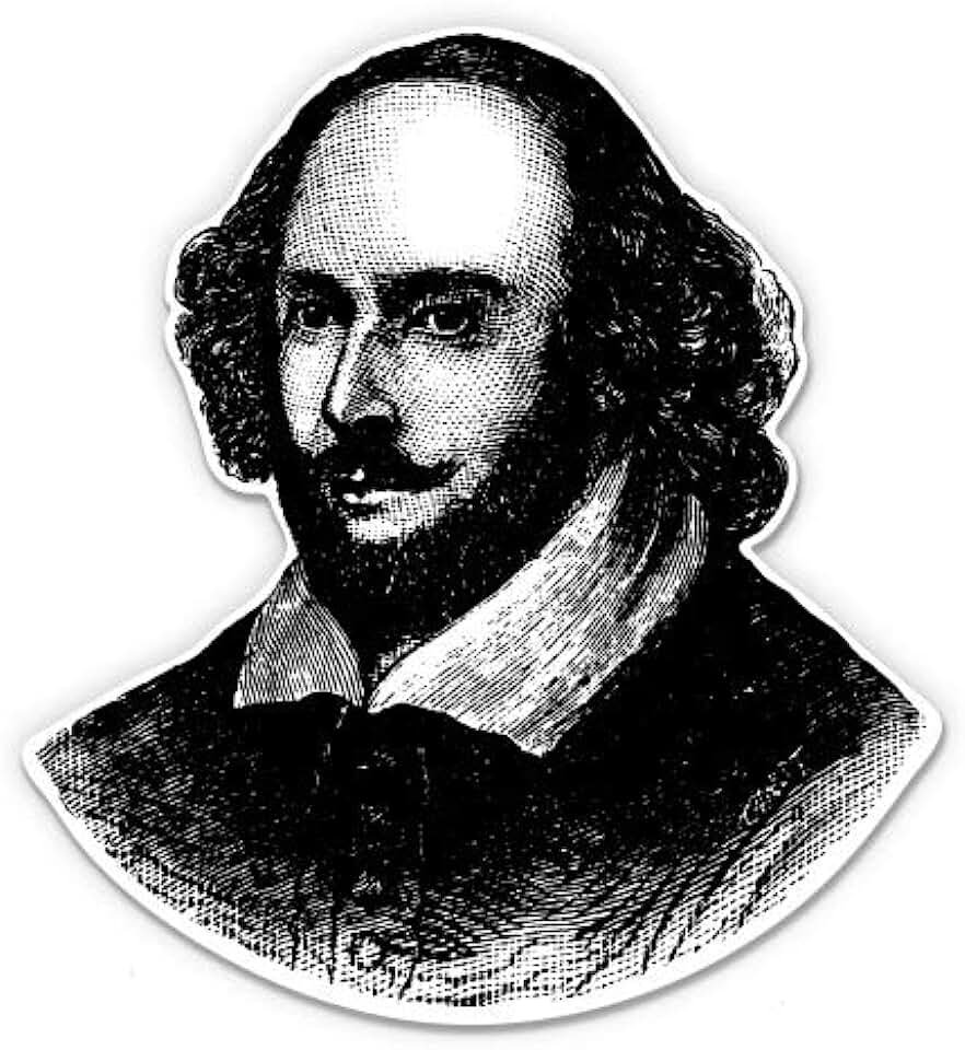 Вильям Шекспир портрет карандашом