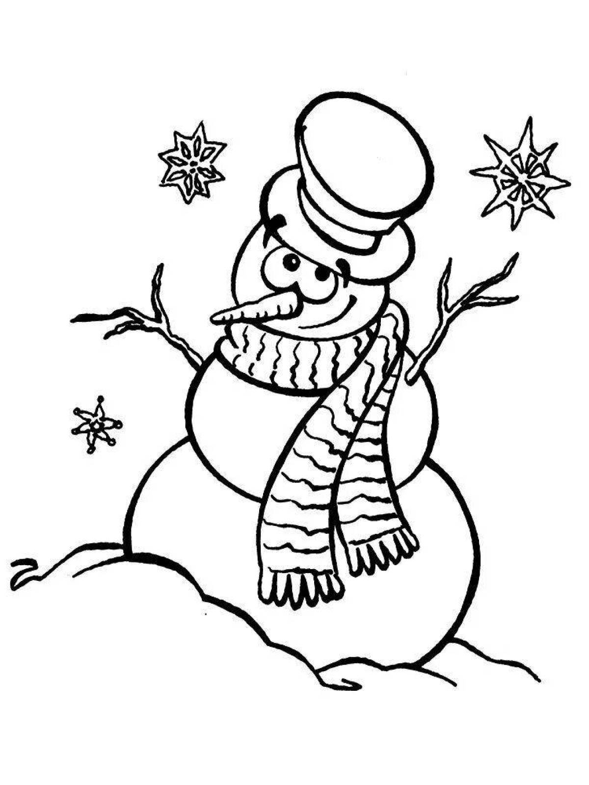 Новогодняя раскраска