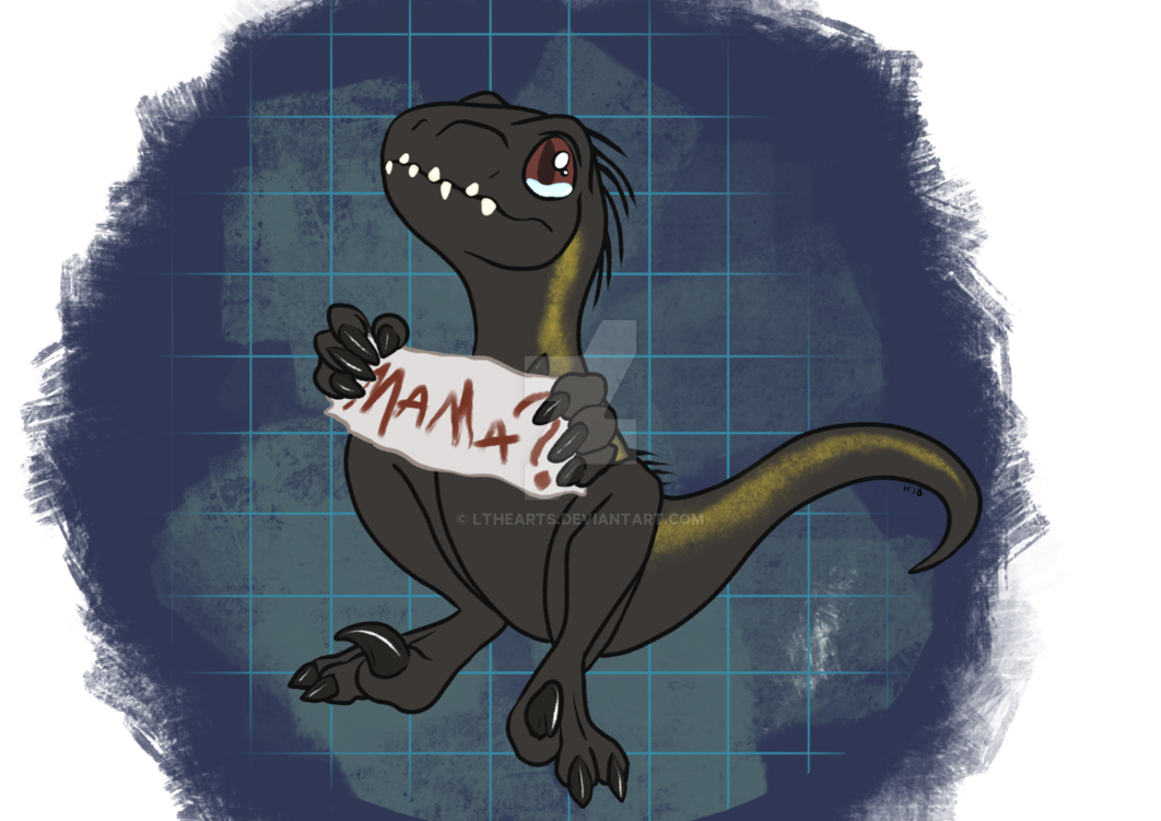 Арт Раптор Блю и Индораптор