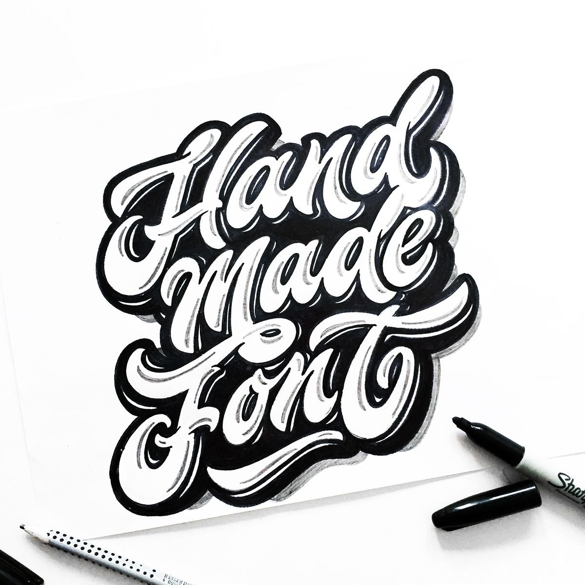 Каллиграфические цветы